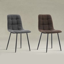 4X  Dining Chairs Faux Leather