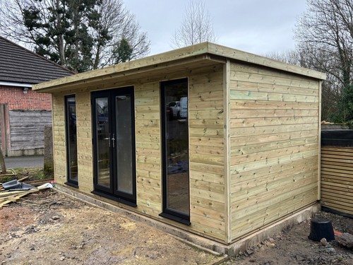 Garden room summer - garden, house