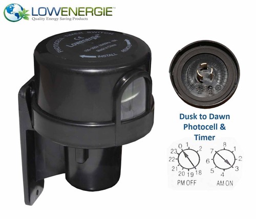 Photocell timer light switch - photocell,