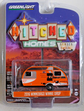 GREENLIGHT 2016 WINNEBAGO WINNIE DROP ORANGE 1/64 34120-D HITCHED HOMES 12