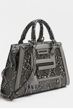 river island Grey printed bag with RI logo Only used once!! Perfect condition!!!