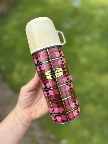 Vintage retro thermos vacuum - thermos,
