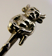 ENGLISH STERLING SILVER LINCOLN IMP SPOON 1933 ANTIQUE