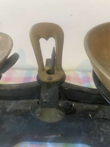 Antique post office scales - , and