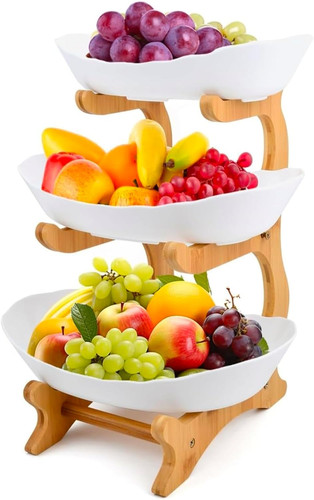 Tier fruit basket - fruit, basket,vegetable