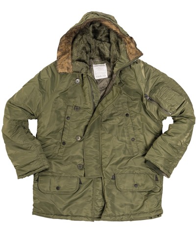 Olive n3b parka military - n3b,