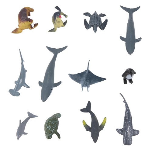 12pcs simulation marine - simulation,