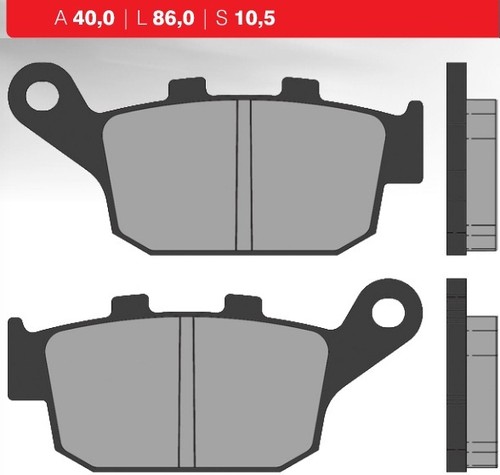 Rear brake pads - brake, 600