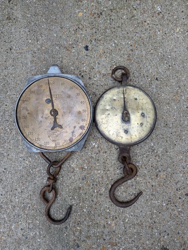 Vintage antique salter s - x2,