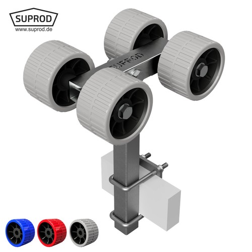 Fold rolls launching trolley - 4-fold,