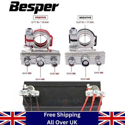 2pcs 12v battery terminals - 2pcs,