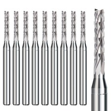 10pcs PCB Corn End Mill Cutter 1.0-3mm CNC Micro Engraving Bit Set for Pvc Wood