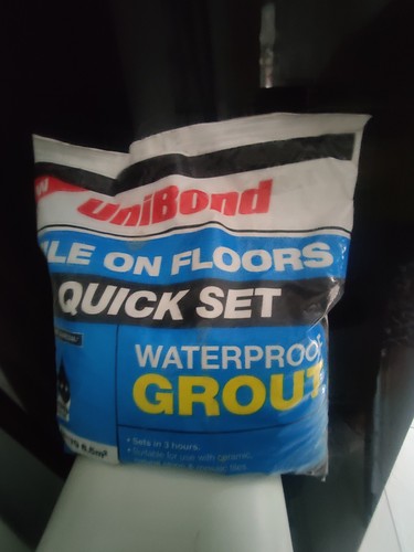 Unibond quick set tile - set, grout