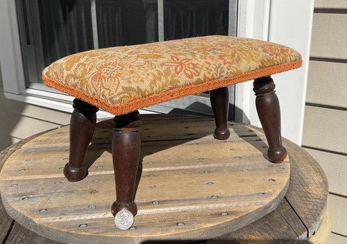 Antique wood upholstered - antique,