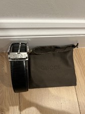 Gucci Mens Belt Black and
