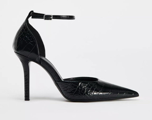 Zara black heeled high heels - zara,