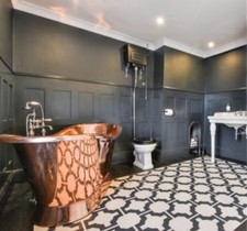 Copper Bathtub "Britannica" Hand Made Package Deal Taps/Waste/Overflow/Basin