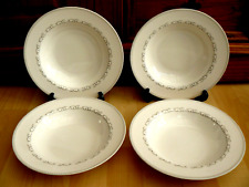 4 x MAXWELL + WILLIAMS WIDE RIMMED SOUP/CEREAL BOWLS ** CASHMERE SILVER **