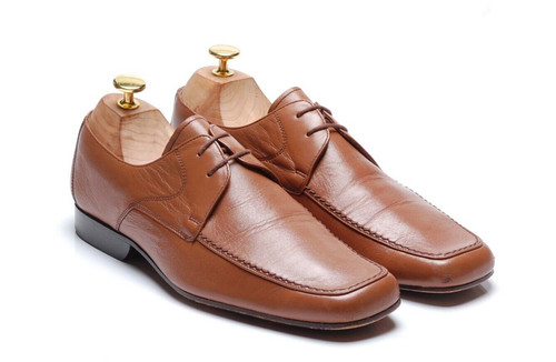 Barker tan brown derby shoes - barker,