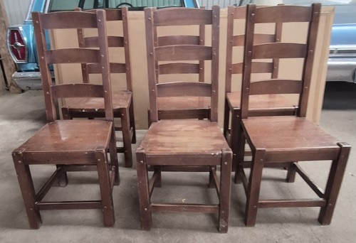 Used solid wood ladder back - used,