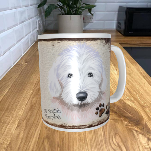 Old english sheepdog dog 11oz - sheepdog,