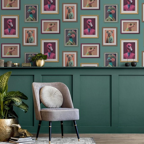 Animal print wallpaper quirky - wallpaper,