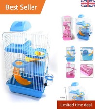 Luxurious 3-Tier Hamster Habitat with Piping System - Easy Access Design