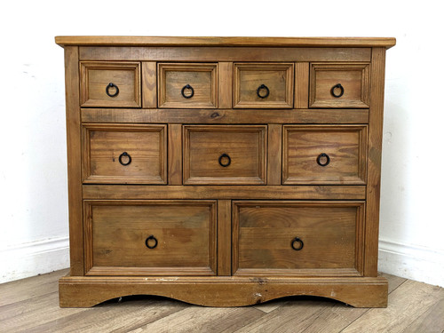 Chest drawers drawer - 9, pine