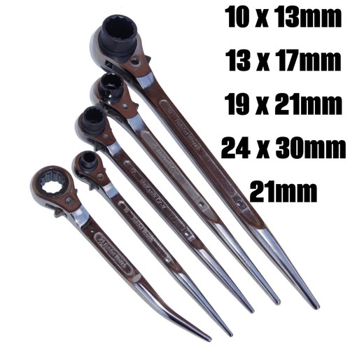 Ratchet podger spanners - spanners, 10x13