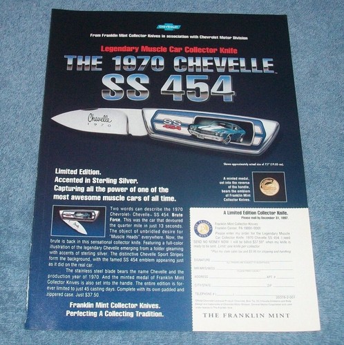 Franklin mint 1970 chevelle - franklin,