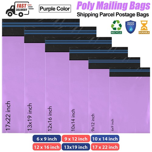 Purple mailing bags strong - purple,