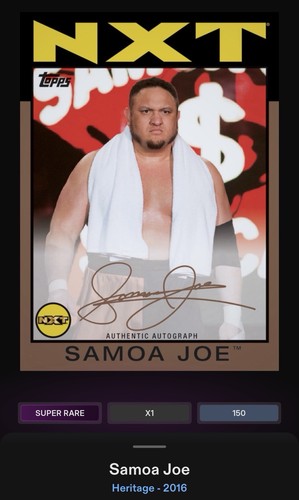 2016 topps slam digital samoa - slam,