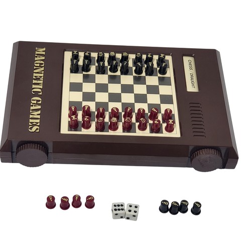 Vtg magnetic multi game - game, travel