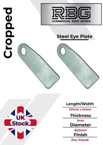 Tail gate fixing eye - 2x, plates