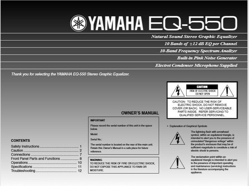 Yamaha 550 stereo graphic - stereo,