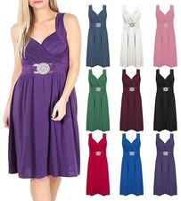 Womens Plus Size Buckle Dress