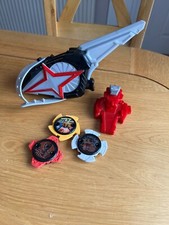 Power Rangers DX Ninja Steel Star Shooter +  launcher & 3 rare stars  VGC