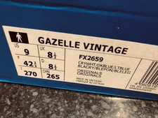 Adidas Gazelle Vintage Dentist Chair Gazza Size 8.5 BNIBWT Deadstock