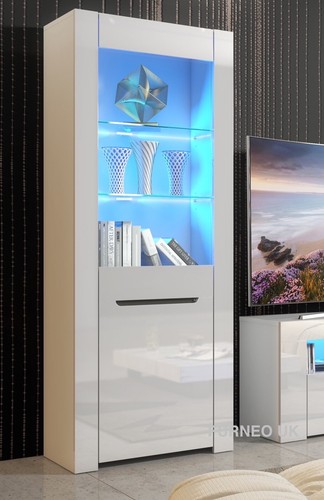 White display cabinet modern - white,