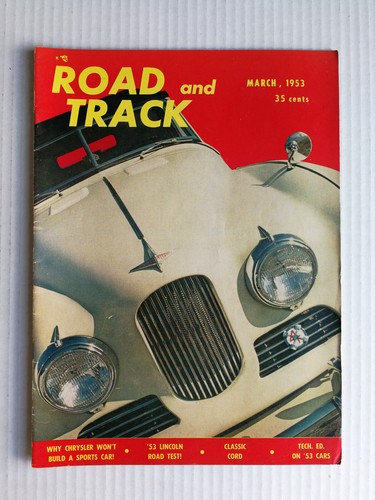 Road track march 1953 - &,