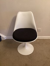 White Swivel Tulip Chair with
