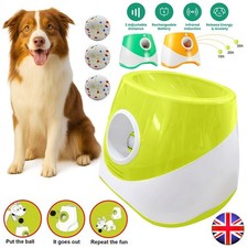 Automatic Ball Launcher Throwing Machine Dog Toys Interactive Tennis Pet Thrower