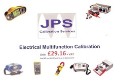 Calibration Service Electrical Multifunction Fluke Megger Metrel Testers JPSCAL