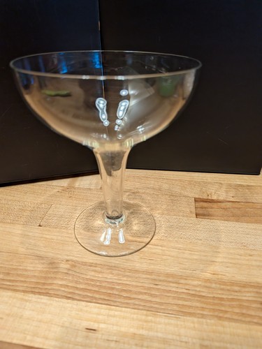 Vintage glass hollow - hollow, stem