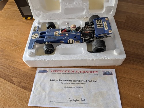 Jackie stewart signed exoto - jackie,
