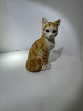 Leonardo Collection Cat Studies Ginger Cat Sitting Figurine Ornament