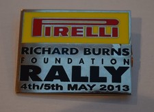 Pirelli Richard Burns Foundation Rally Badge 2013