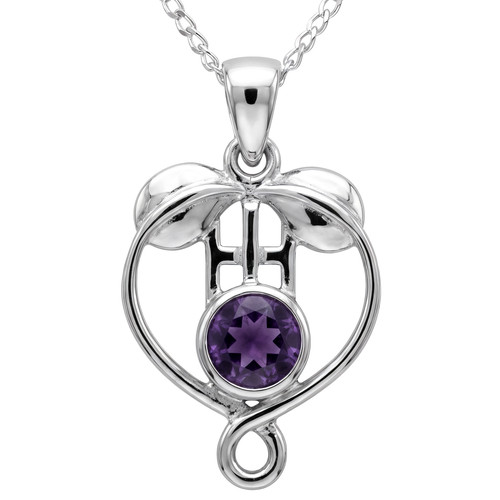 Sterling silver amethyst - sterling, &