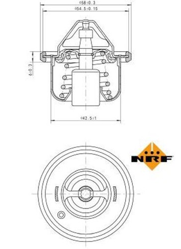 Fits nrf 725211 - fits, thermostat
