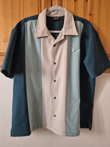 Mens bowling shirt short - mens,